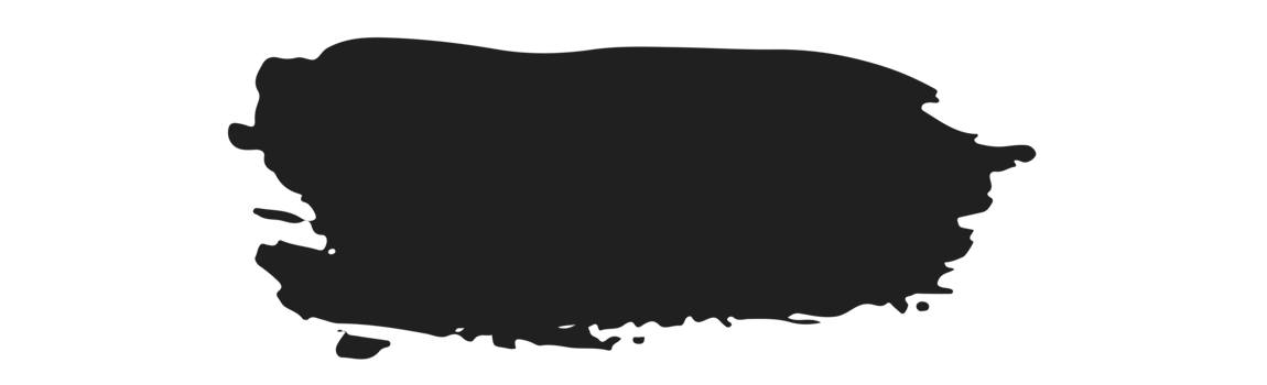 black staine brush, grunge banner, hand drawn splash. Grunge badge brush, hand drawn black png