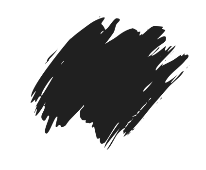 black staine brush, grunge banner, hand drawn splash. Grunge badge brush, hand drawn black png