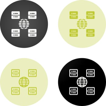Content Delivery Network Vector Icon