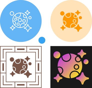 Moon And Stars Vector Icon