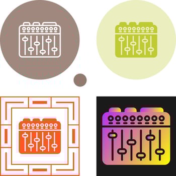 Sound Mixer Vector Icon