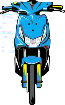 The art of modifying motorbikes vector