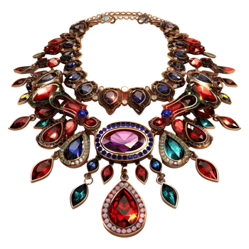 AI generated 3D Rendering of a Indian Traditional Jewelry on Transparent Background - Ai Generated png