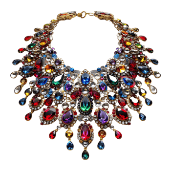 AI generated 3D Rendering of a Indian Traditional Jewelry on Transparent Background - Ai Generated png