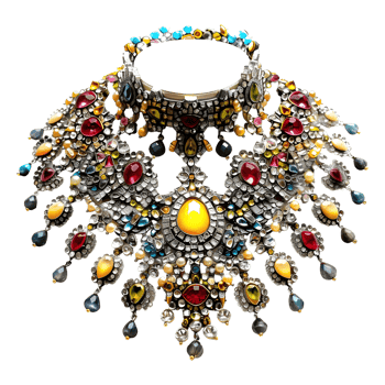 AI generated 3D Rendering of a Indian Traditional Jewelry on Transparent Background - Ai Generated png