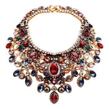 AI generated 3D Rendering of a Indian Traditional Jewelry on Transparent Background - Ai Generated png