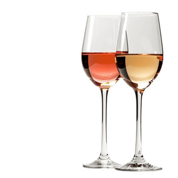 AI generated Two Glasses Of Wine Toasting, Isolated on Transparent Background for a Romantic Celebration Generative AI png
