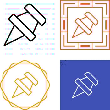 Thumbtack Vector Icon
