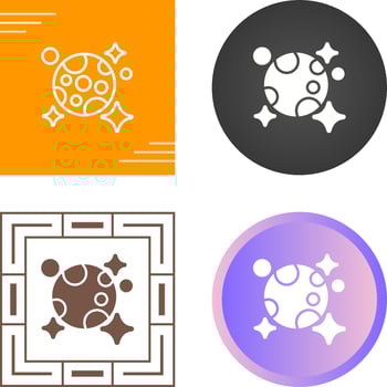 Moon And Stars Vector Icon