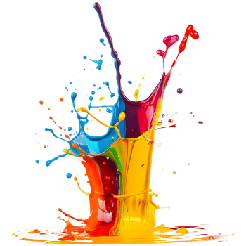 AI generated 3D Rendering of a Water Color Splashes on Transparent Background - Ai Generated png
