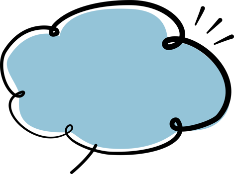 Blue color speech bubble balloon icon sticker memo keyword planner text box banner, flat png transparent element design