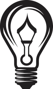 Radiant Perspectives Black Bulb Creation Black Bulb Illuminated Innovation vector