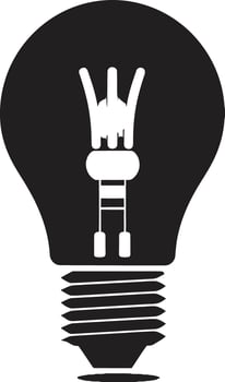 Reflective Brilliance Black Bulb ography Darkness to Light Black Bulb Mark vector