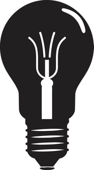 Luminosity in Black Bulb Shaping Brilliance Black Bulb Representation vector