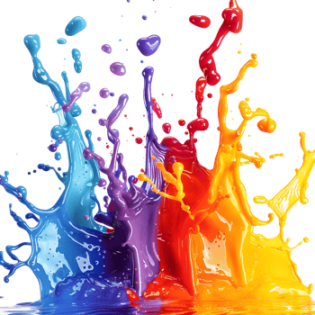 AI generated 3D Rendering of a Water Color Splashes on Transparent Background - Ai Generated png