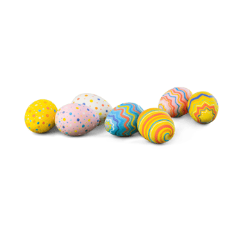 AI generated Cute Decorative Pattern Easter Eggs png