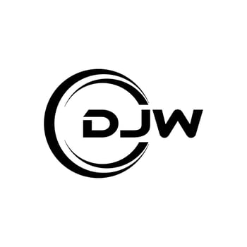 DJW Letter Logo Design, Inspiration for a Unique Identity. Modern Elegance and Creative Design. Watermark Your Success with the Striking this Logo. vector