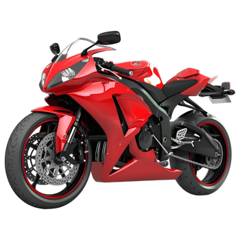 AI generated 3D Rendering of a Racing Bike on Transparent Background - Ai Generated png