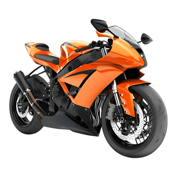 AI generated 3D Rendering of a Racing Bike on Transparent Background - Ai Generated png