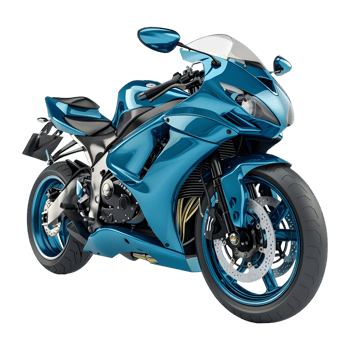 AI generated 3D Rendering of a Racing Bike on Transparent Background - Ai Generated png