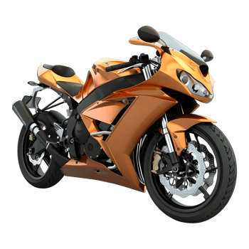 AI generated 3D Rendering of a Racing Bike on Transparent Background - Ai Generated png