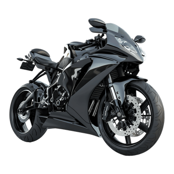 AI generated 3D Rendering of a Racing Bike on Transparent Background - Ai Generated png