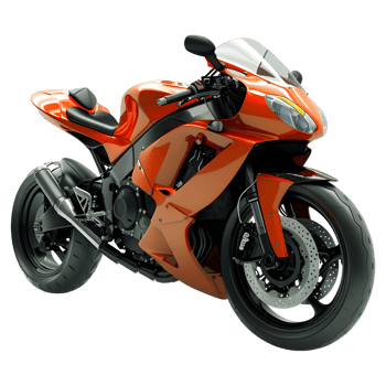 AI generated 3D Rendering of a Racing Bike on Transparent Background - Ai Generated png