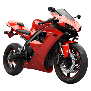 AI generated 3D Rendering of a Racing Bike on Transparent Background - Ai Generated png