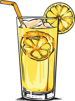 Refreshing Orange Juice Vector Illustration of Fresh Citrus Beverage