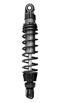 Black rear shock absorber for motorcycle png