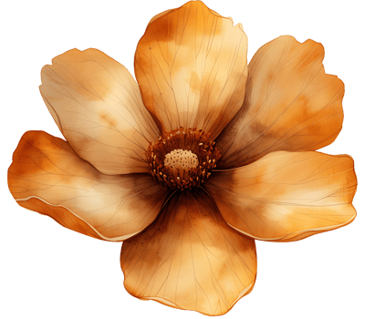 AI generated Watercolor flowers on a transparent background png