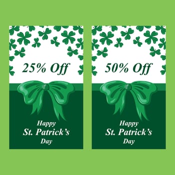 Beautiful St. patrick's day brochure for web and print vector