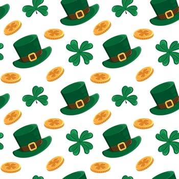 Fun and colorful St. Patrick's Day patterns vector