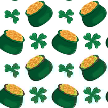 Fun and colorful St. Patrick's Day patterns vector