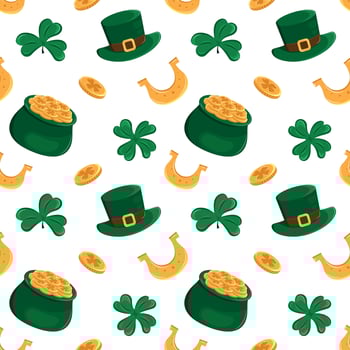 Fun and colorful St. Patrick's Day patterns vector