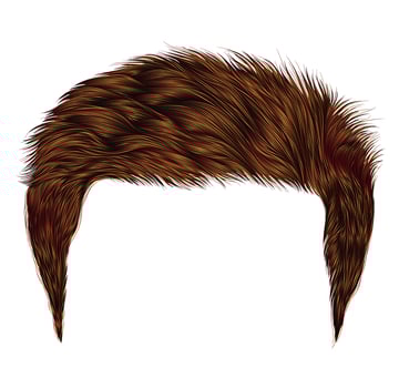 trendy man hairs. Red color. beauty  style . vector