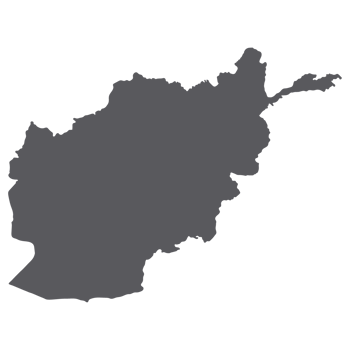 Afghanistan map. Map of Afghanistan in grey color png