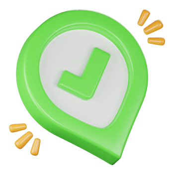 correct location 3d icon illustration png