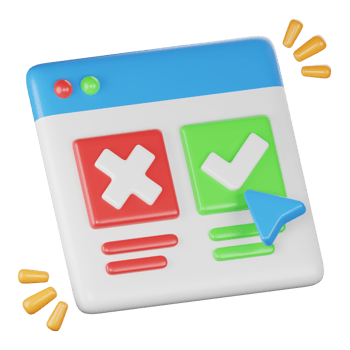 quality control 3d icon illustration png