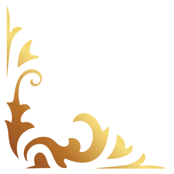 Gold vintage baroque corner ornament retro pattern antique style acanthus. Decorative design filigree calligraphy. You can use for wedding decoration of greeting card and laser cutting. png
