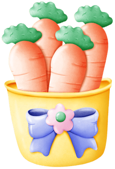 Bucket for holding carrots png