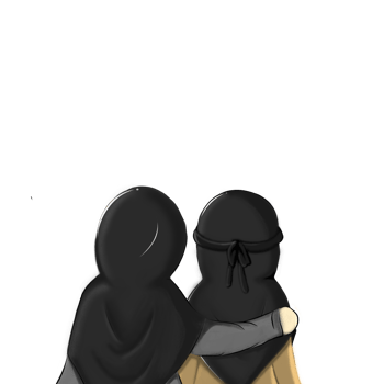 Two happy cute little girls best friend hugging each others png
