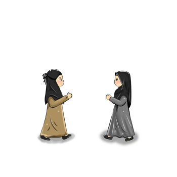 two girls met on the street png