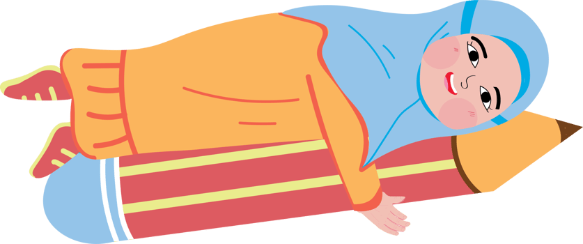 Happy kids holding pencil png