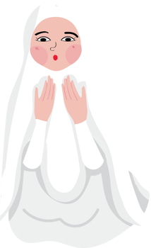 Hajj Pilgrimage flat style characters png