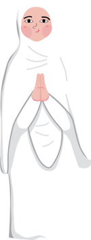 Hajj Pilgrimage flat style characters png