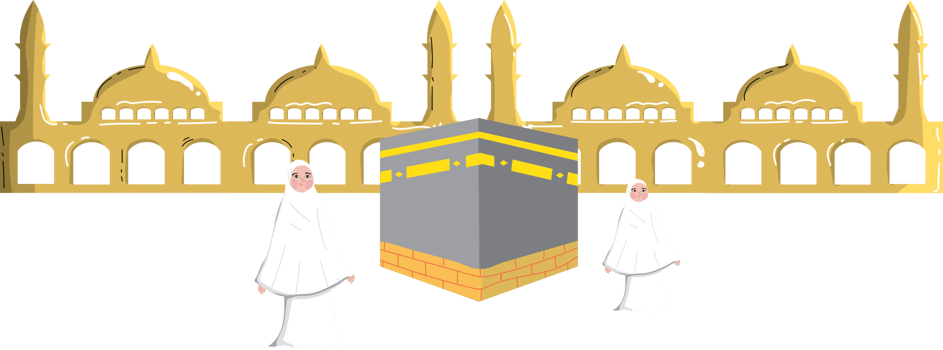 cute hajj character with optional apprearance png