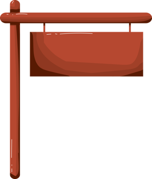 blank square, round, rectangular signboards with arrows pointing direction or name png