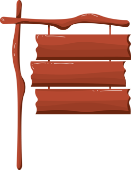 Hanging wooden board png
