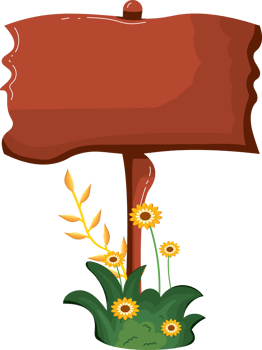 Wooden cartoon boards. Rustic label wooden ribbons template blank signboard png